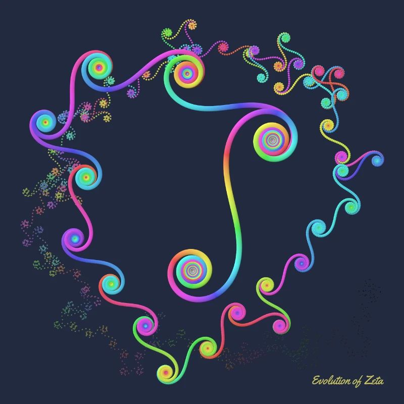 Evolution de Zeta - très colorée et au format 1: 1