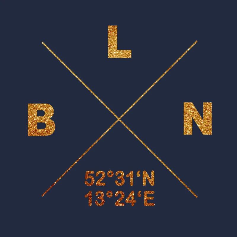 Berlin Coordinates Design BLN Gift Heimat Kiez