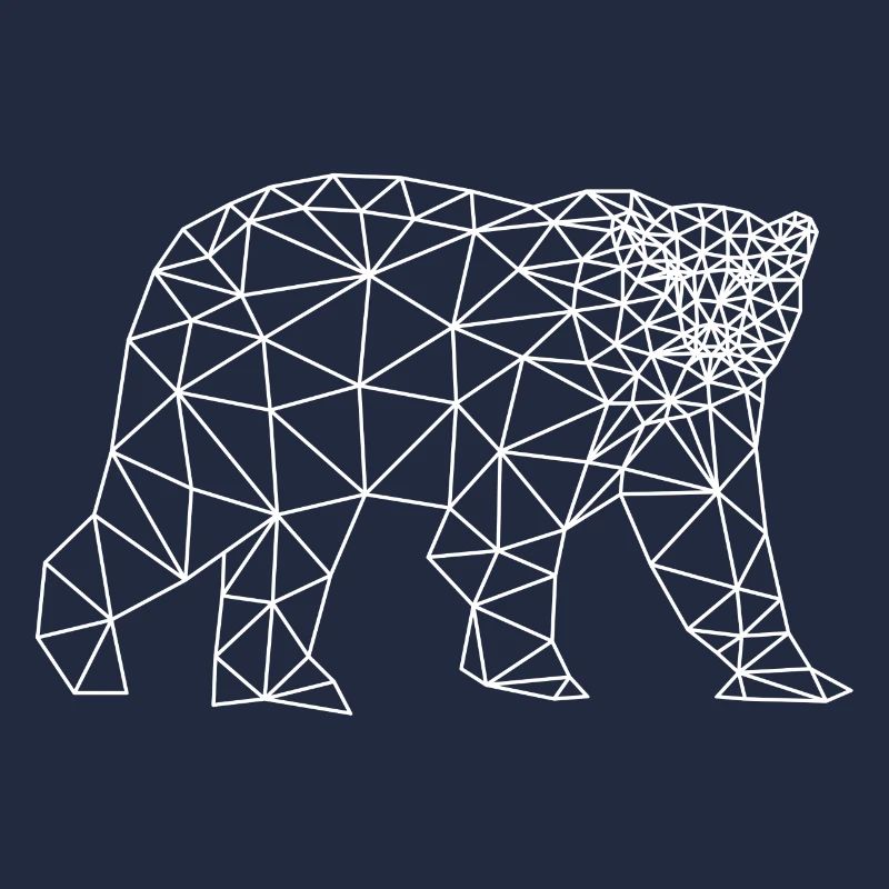 eisbär polygon polar bär