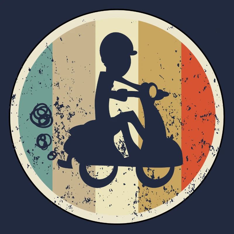 Mopedfahrer Motorrollerfahrer Moped Motorroller