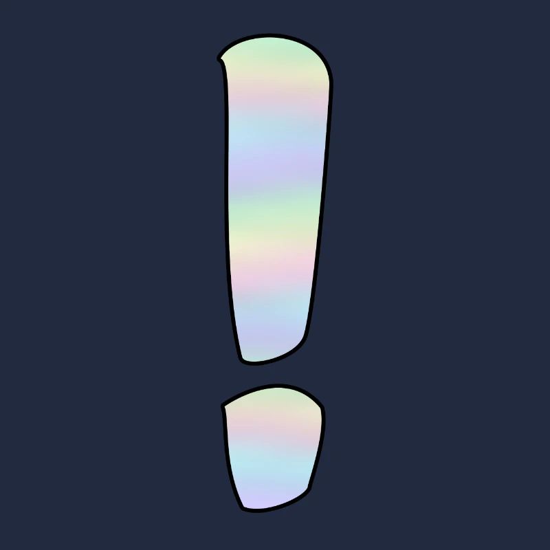 Point d’exclamation holographique
