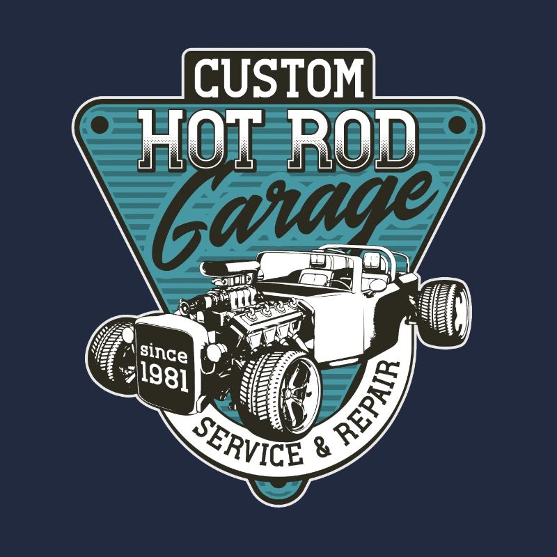 Hot Rod - Voitures de course classiques - sombre