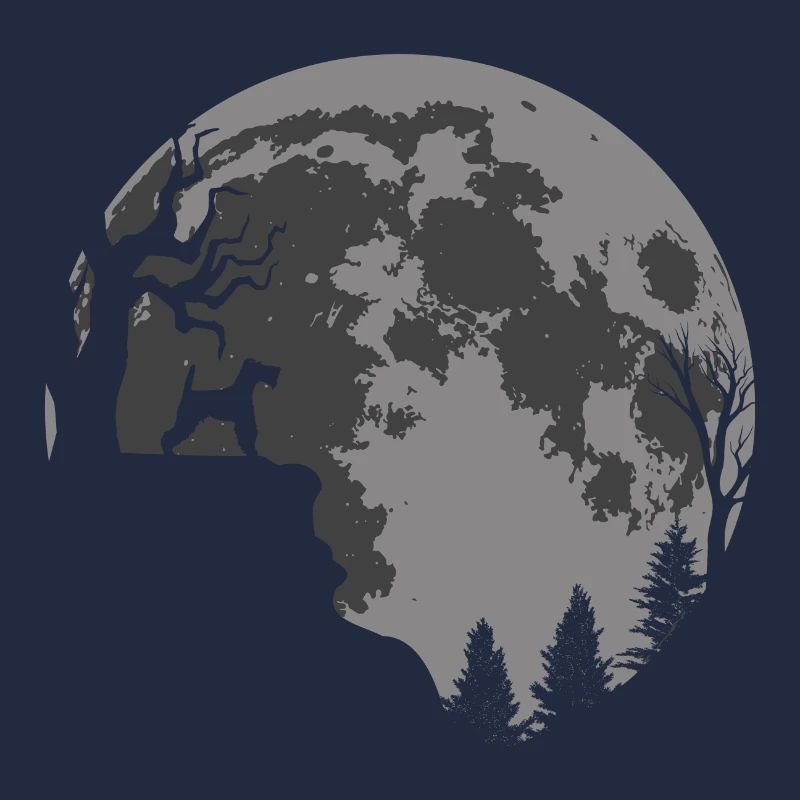 Drahthaar Foxterrier Mond Silhouette