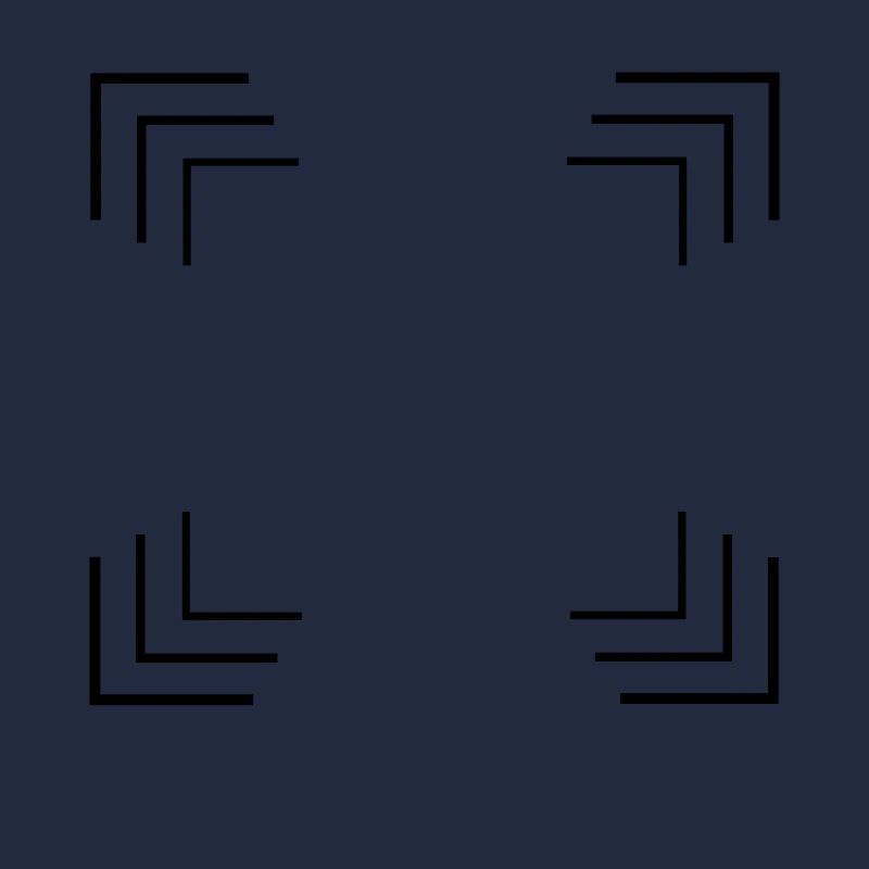 Cadre d’angle en noir