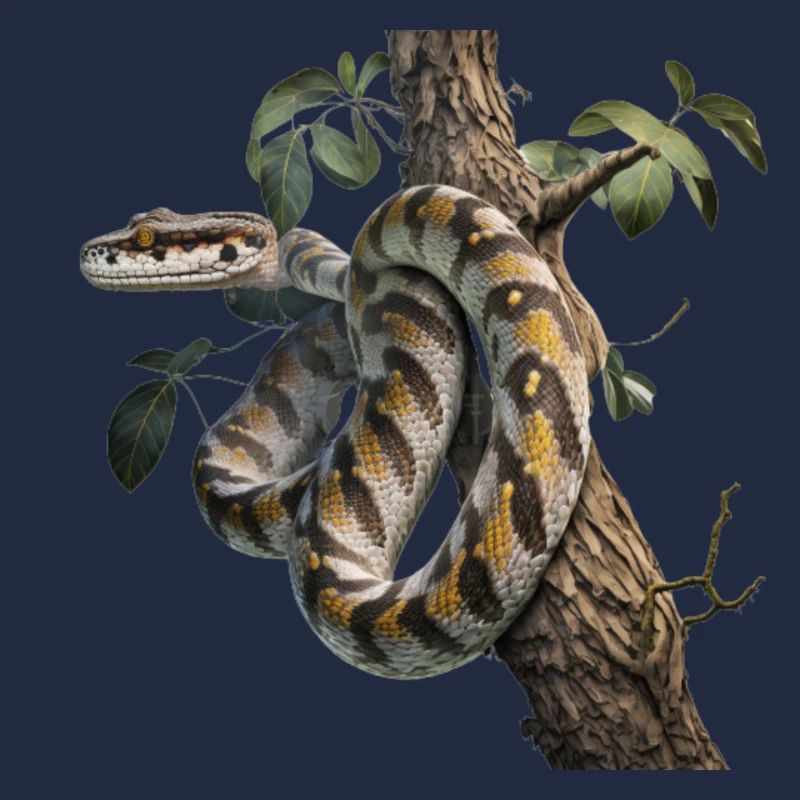 Python in the tree: A majestic animal