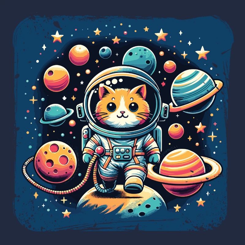 Cosmo, Cat, Astronaut, Space, Kitty