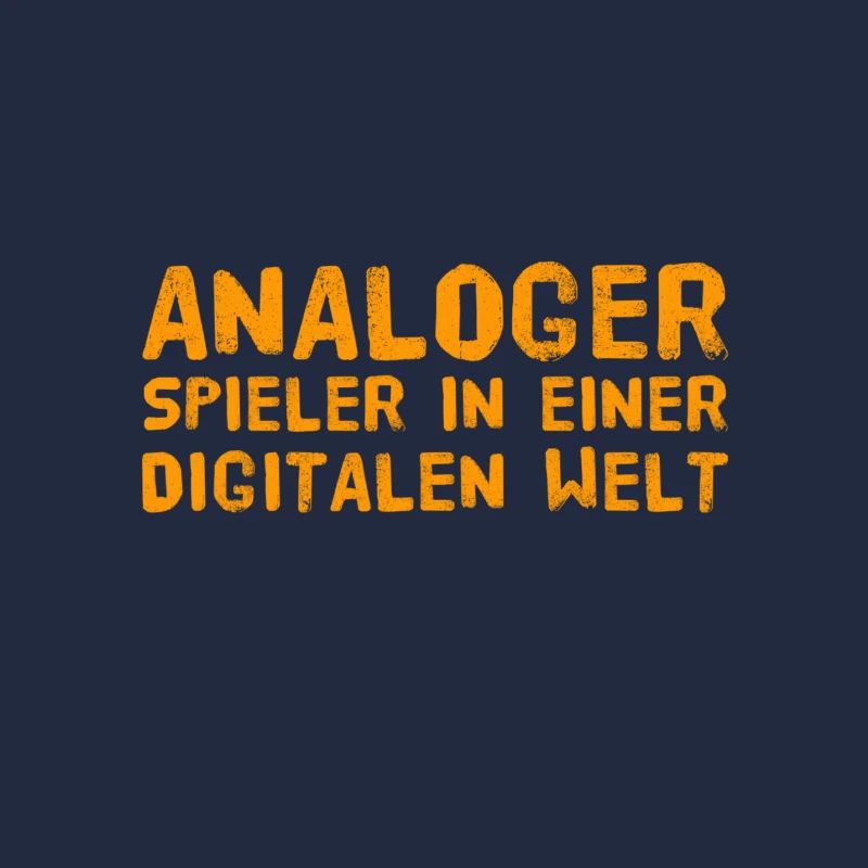 vor dir steht ein analoger Spieler