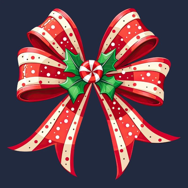 Weihnachtsgeschenk mit Zuckerrohrschleife