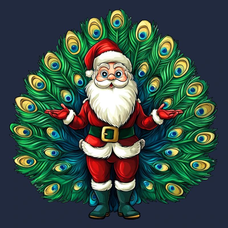 Weihnachtsmann Vogelstrauss