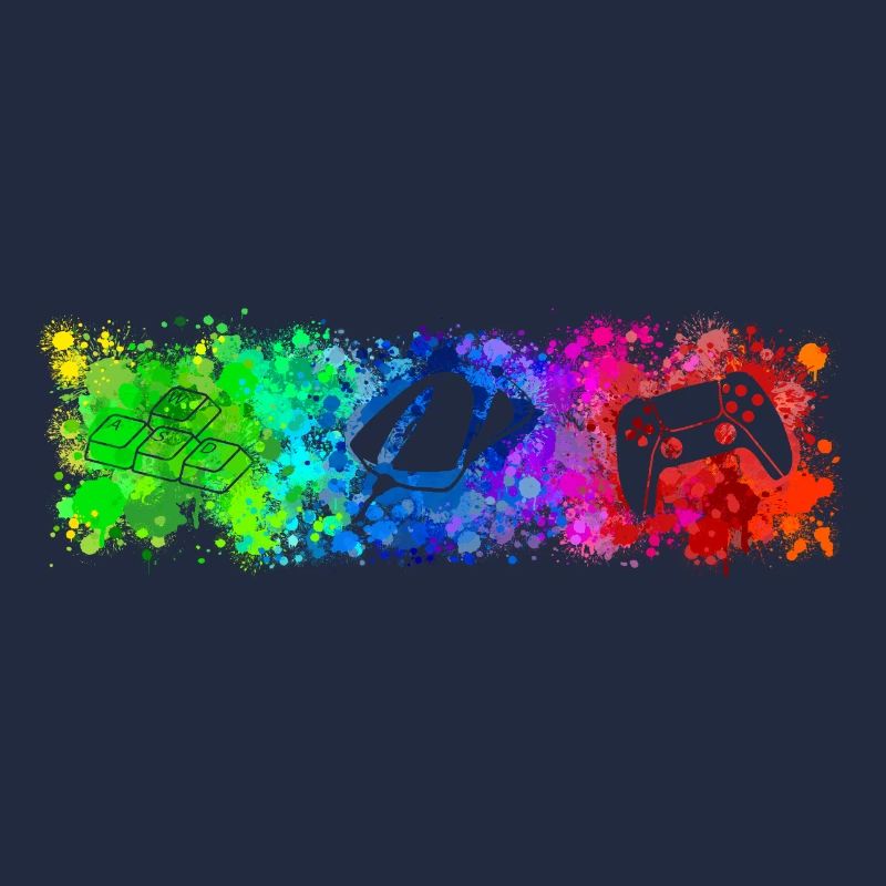 WASD Mouse Controller Rainbow