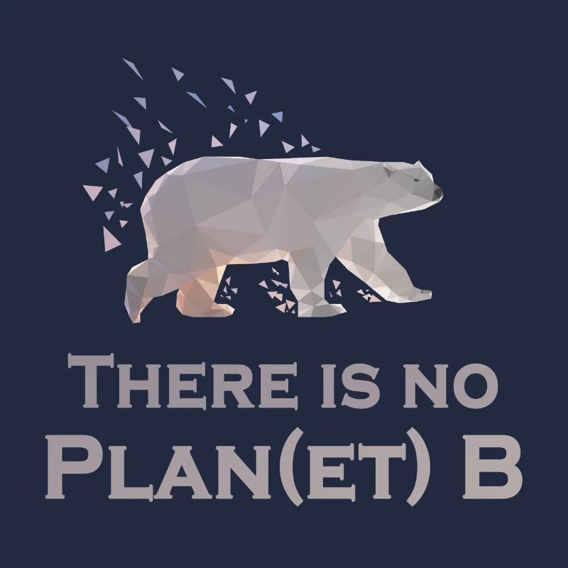 No Planet B - Eisbär schmilzt