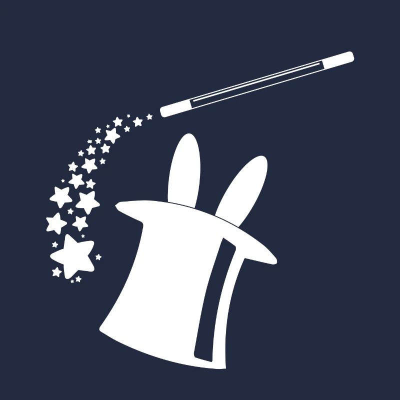 Magician magic magical magic wand bunny hat