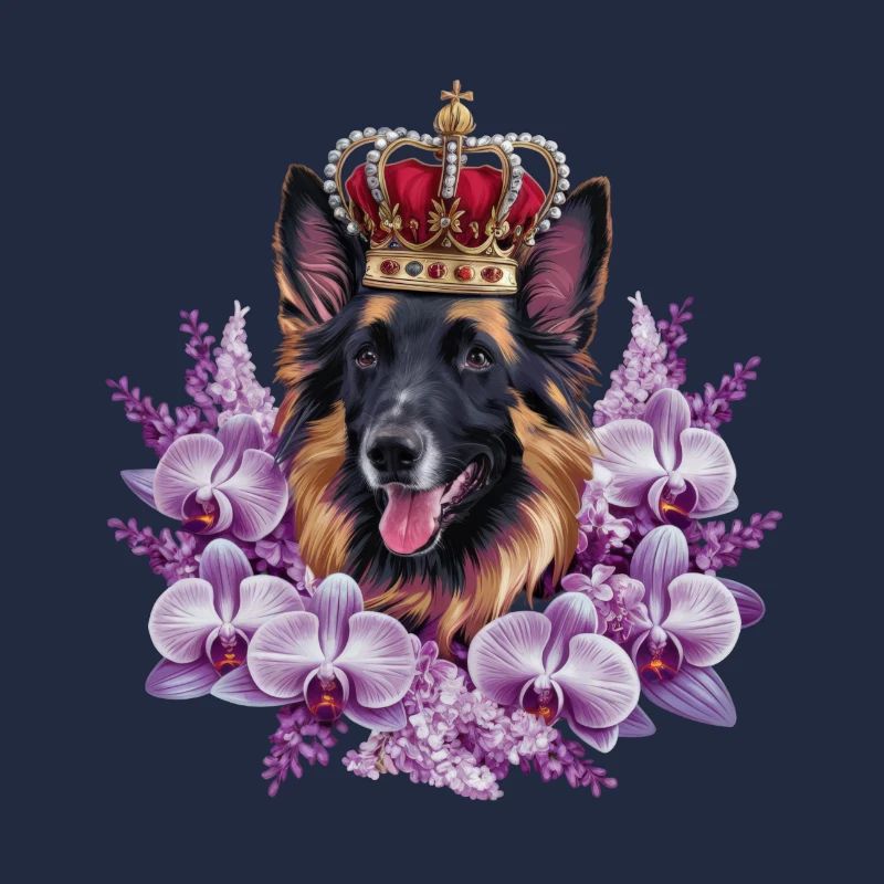 Berger Belge avec Couronne, Lilas