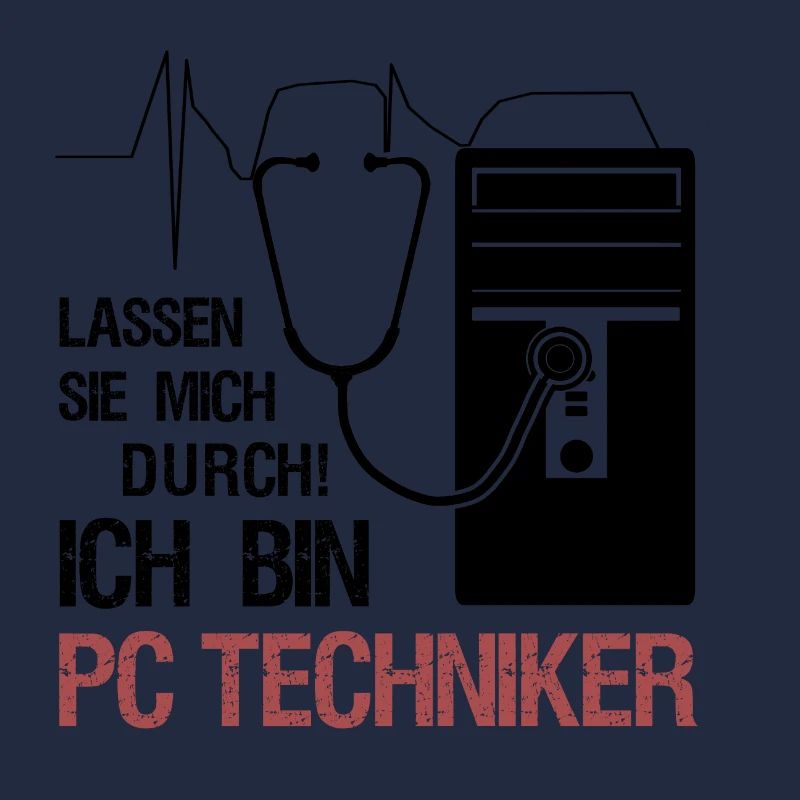 PC Techniker Stetoskop IT Systemtechniker Geschenk