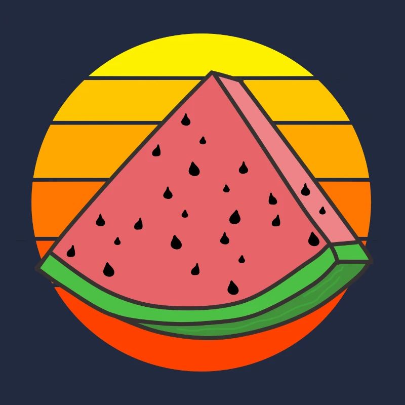 Pastèque vintage pièce de pastèque