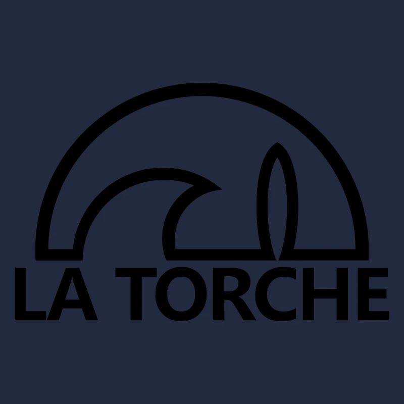 La Torche soleil planche de surf noir minimaliste