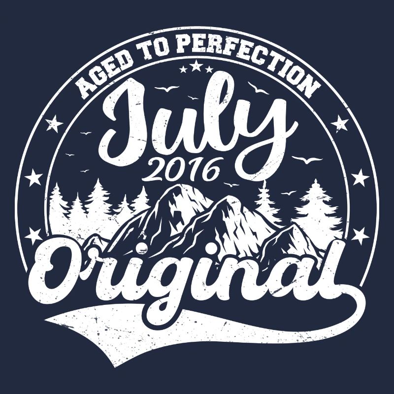 2016 Juli Geboren Geschenk Original 2016 Juli