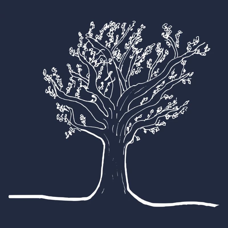 Baum in weiß