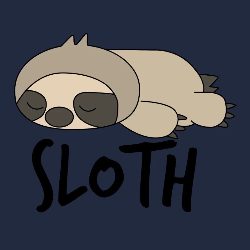 Sloth sleeping sloth lazy office work fun
