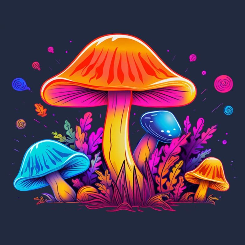 Magic Mushroom Design coloré