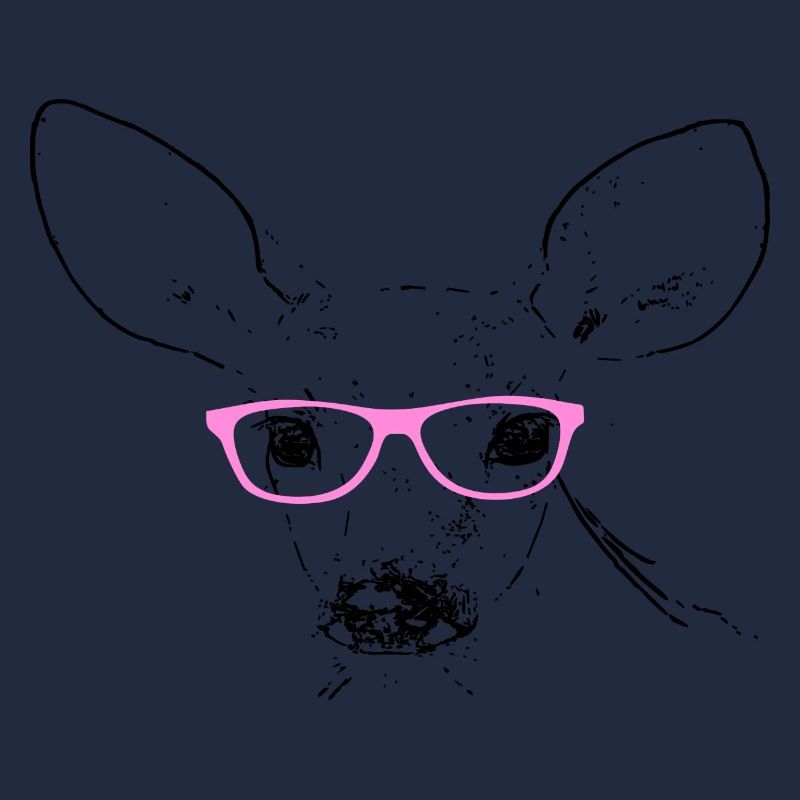 Reh mit Brille
