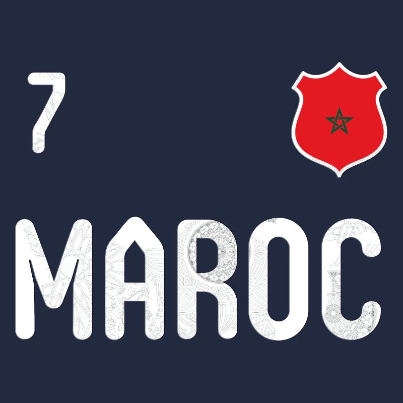 Teeshirt Maroc avec le numéro 7