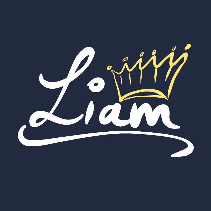 Étiquette de nom de couronne Liam