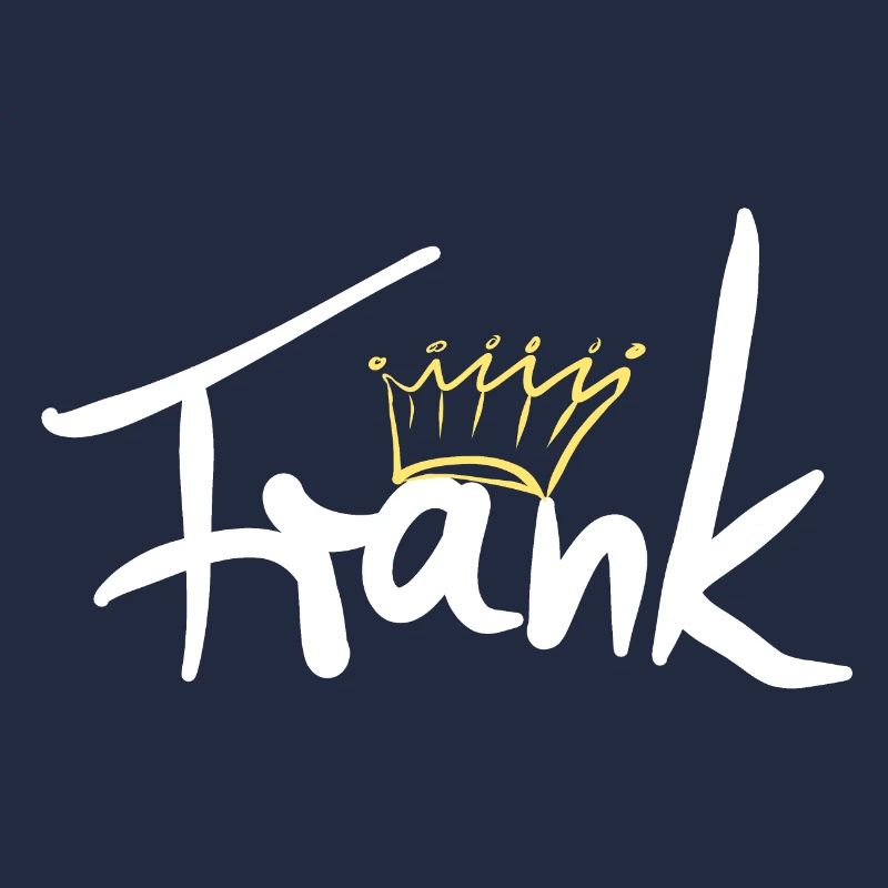 Krone Name Namensschild Frank