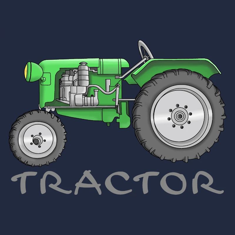 cooler Traktor - tractor comic