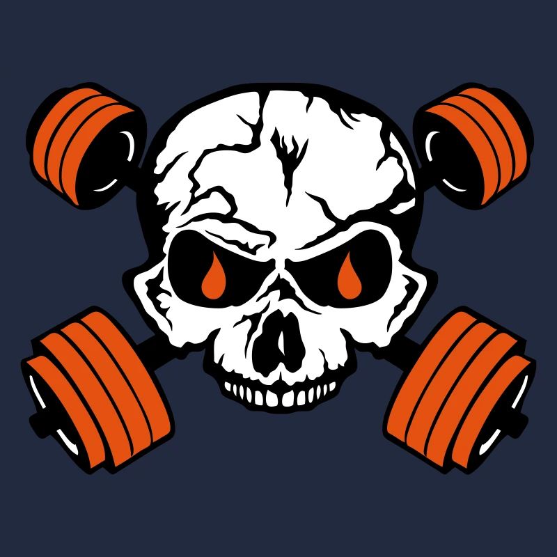 Bodybuilding Death Head Halfter Knochen