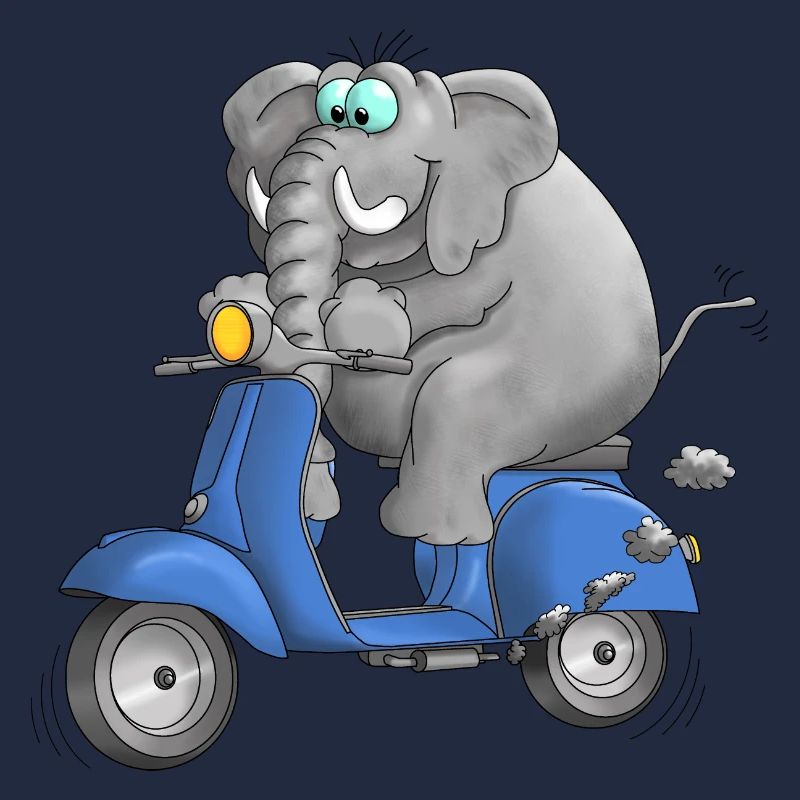 Motorroller Cartoon Comic