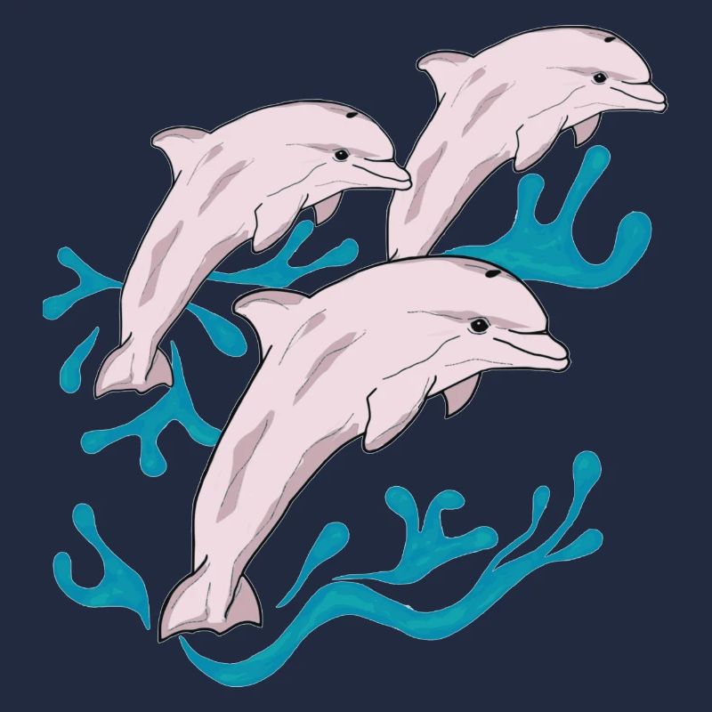Three dolphins