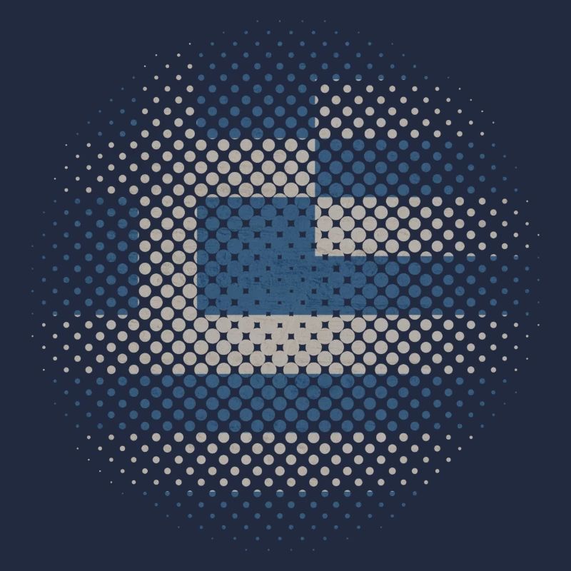 Grèce drapeau utilisé points de vue Athènes Crète