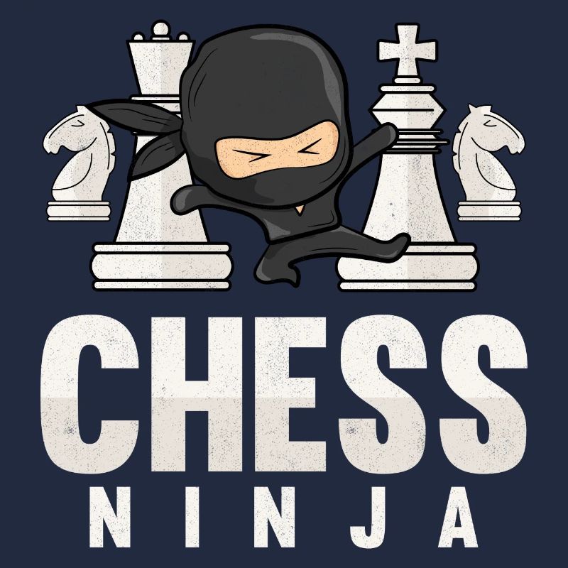 Chess Ninja Funny Chess Lover Gift Chess Player