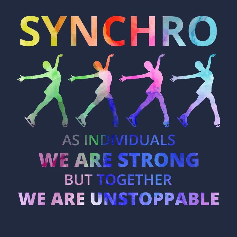 Synchro Synchronized Figure Skating Ice Skater