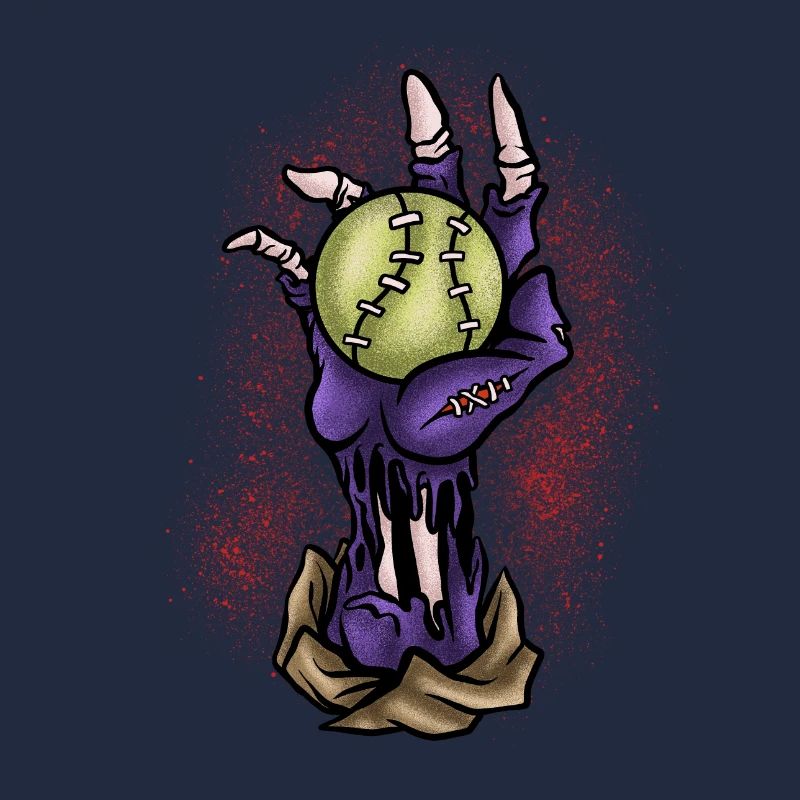 Halloween Gift Baseball Skeleton Killer Horror