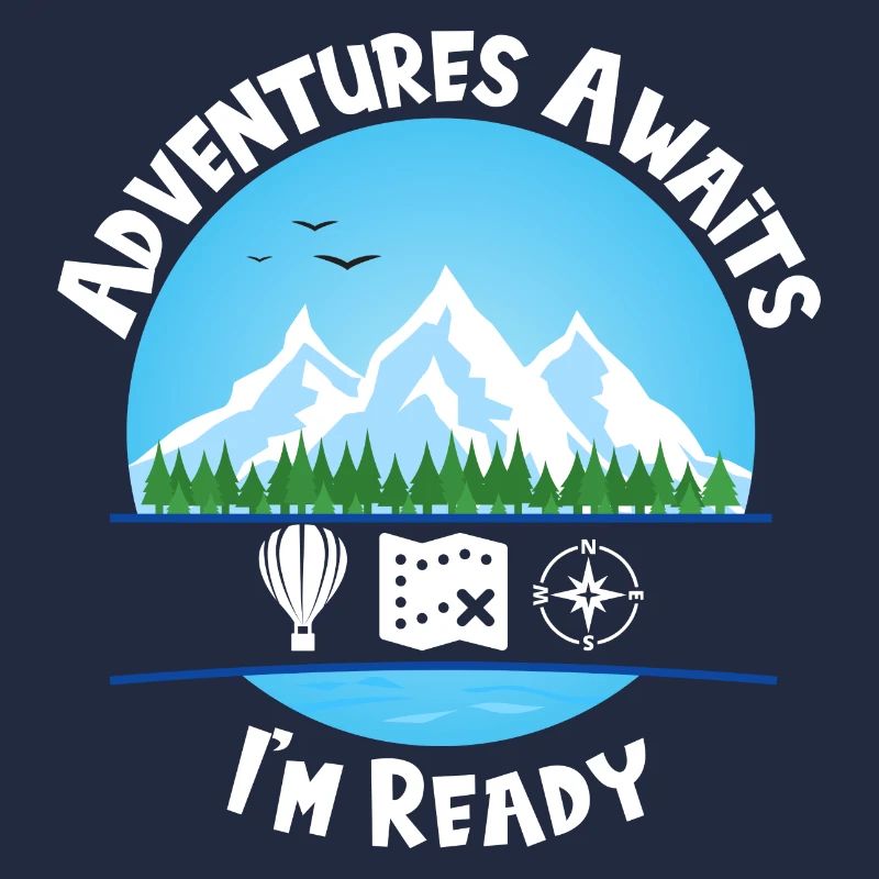 Adventures Awaits Blue Ich bin bereit