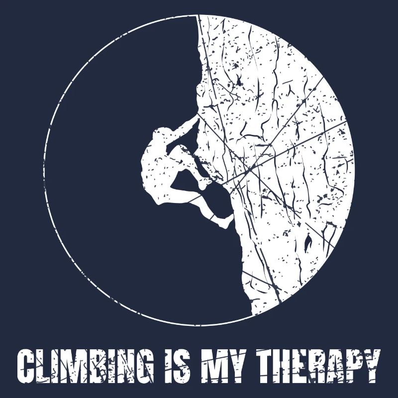 Climbing Is My Therapy Boulderer Kletterer