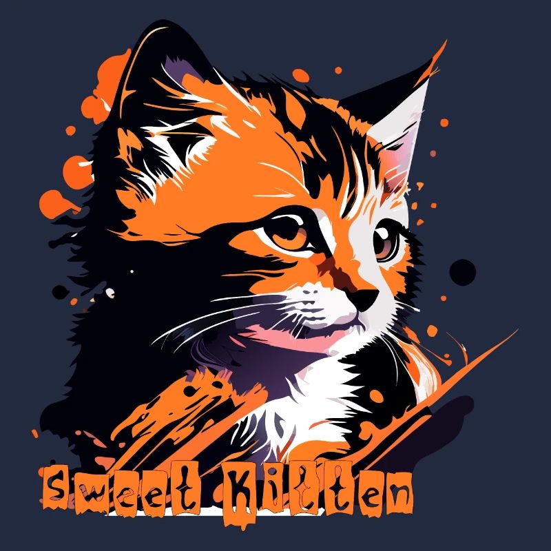 kleines Kätzchen, Katze getigert