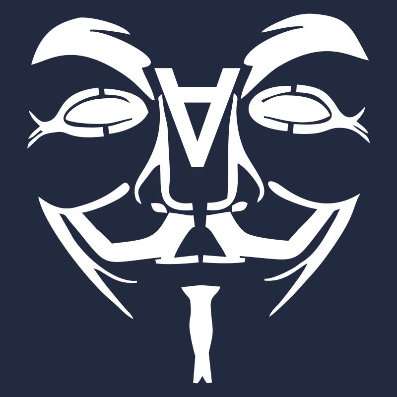 Visage de conception anonyme avec un
