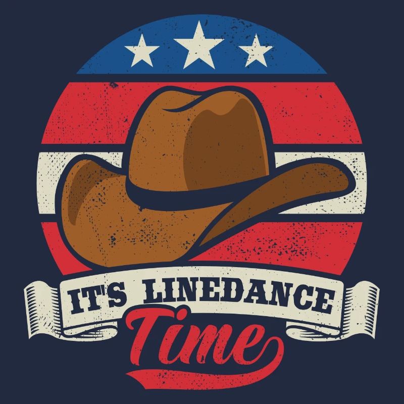 Linedance Linedancing USA Country Fan - Geschenk
