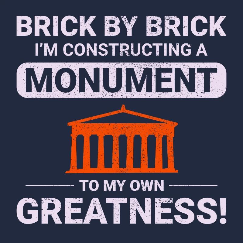 Monumental Brick Mastery: Humorous Bricklayer