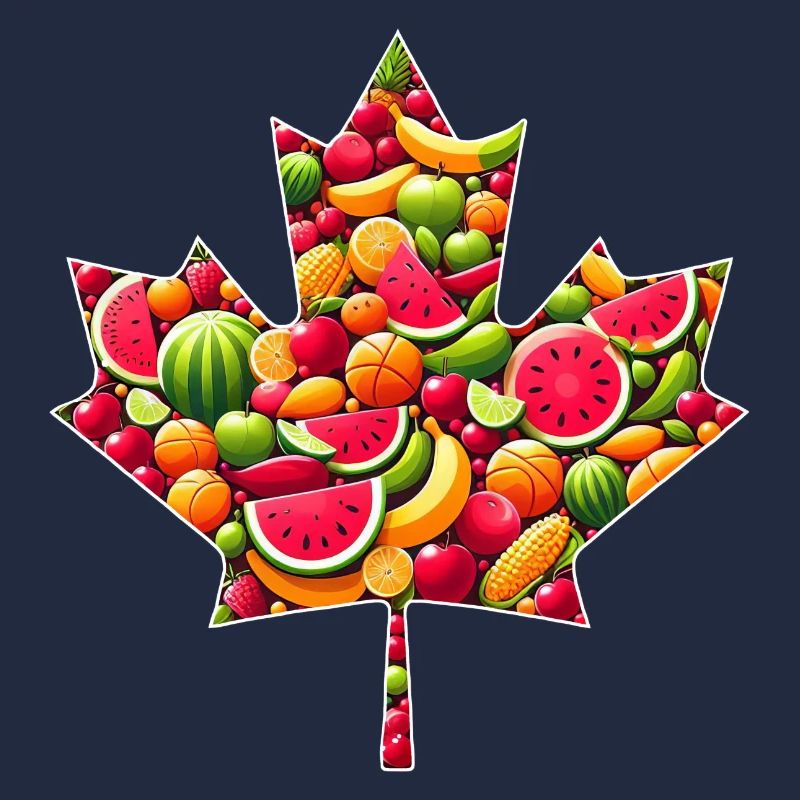 Canadian Maple Leaf Summer Fruit Melon