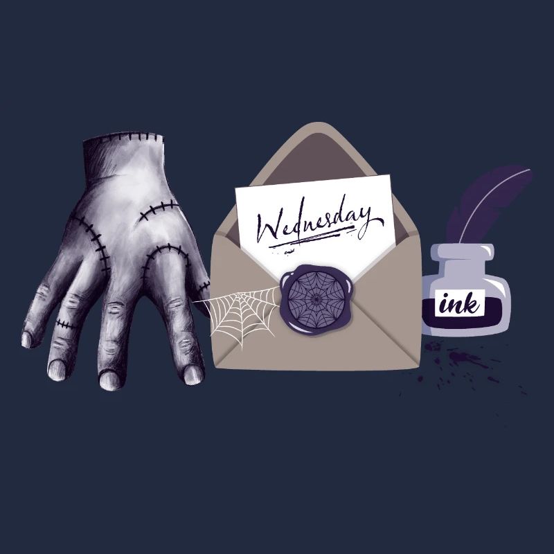 Zombie Hand mit Brief