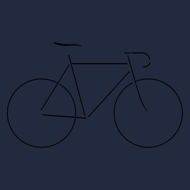 Fahrrad Striche Minimal Dezent