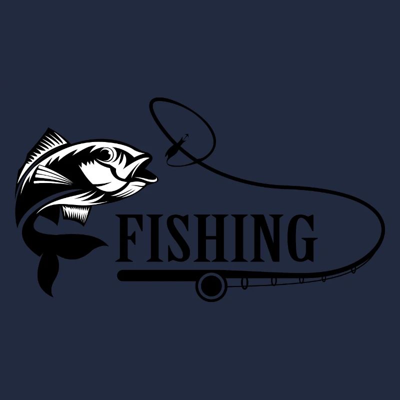 Conception de pêcheur et de pêcheur