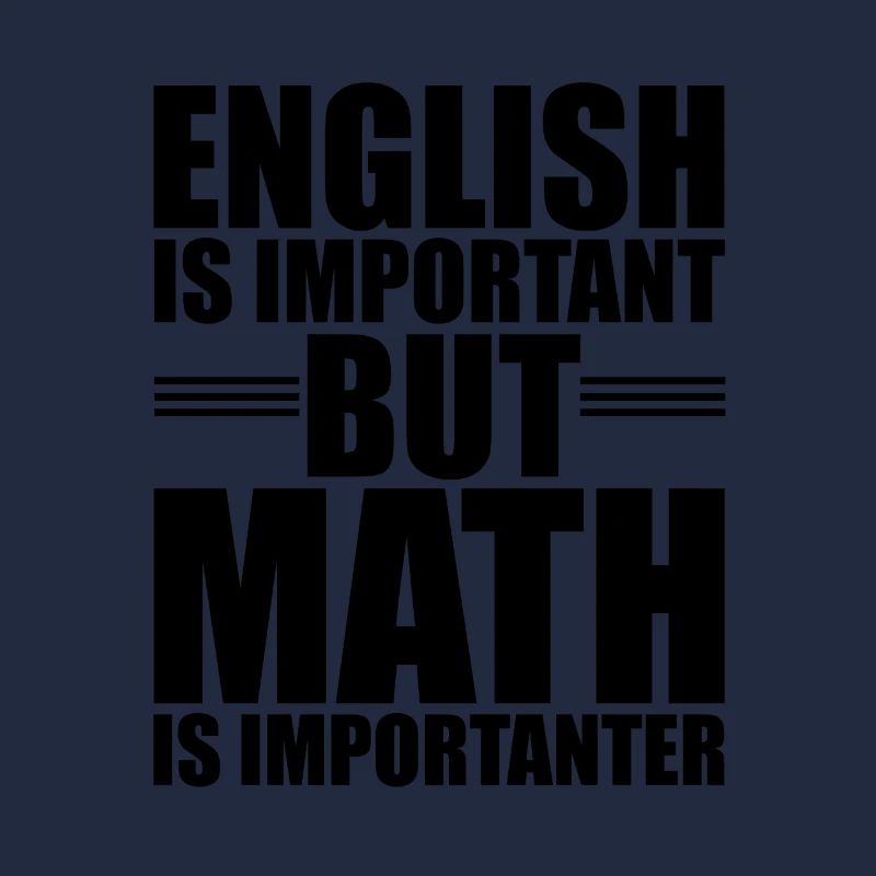 LUSTIGER ENGLISCH UND MATHEMATIK SPRUCH! GESCHENK