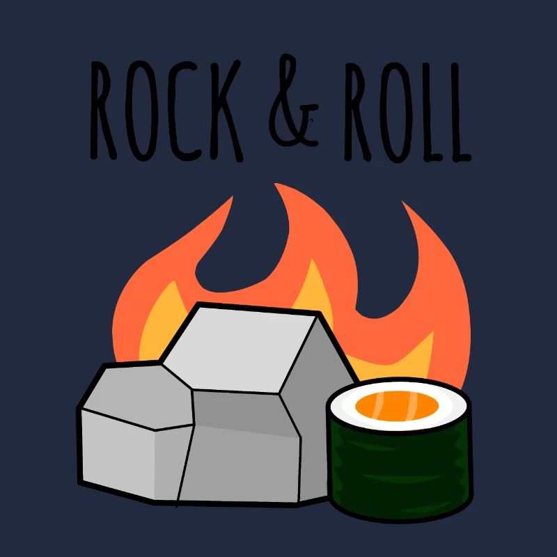 Rock N’Roll, pierre et jeu de mots sushi maki