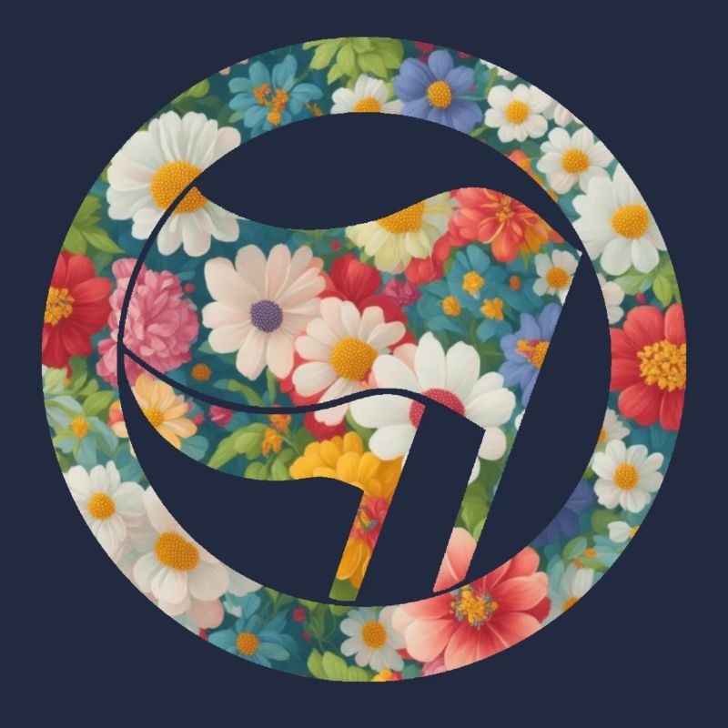 Antifa et fleurs