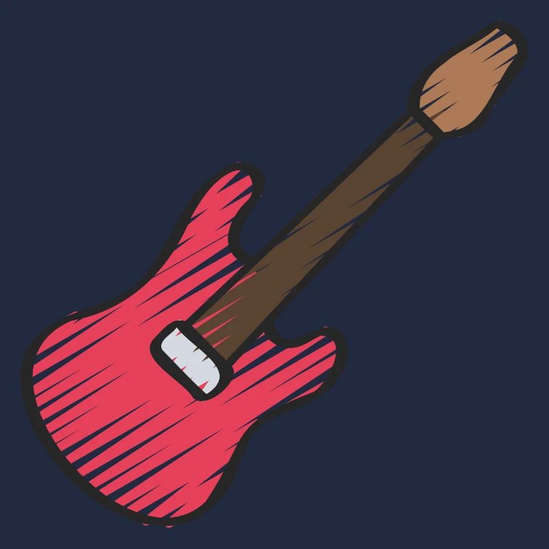 Guitare rouge